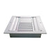 DIFUSOR ALUMINIO C 4V CON CONTROL 10" x 10" VENAS CURVA