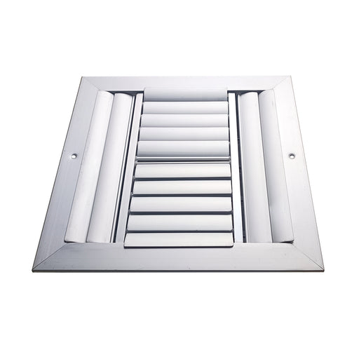 Difusor Aluminio D 4V Sin Control 12" X 12" Venas Recta