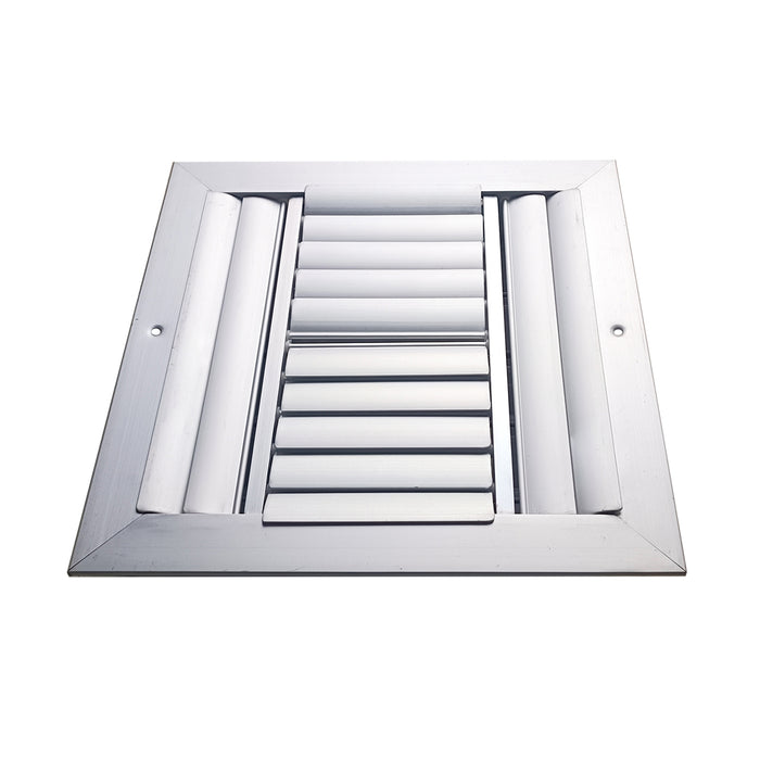 Difusor Aluminio D 4V Sin Control 12" X 12" Venas Recta