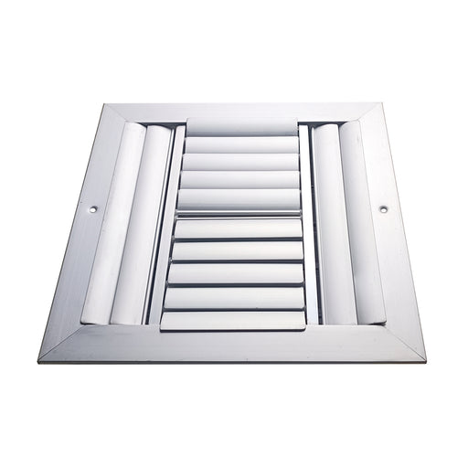 Difusor Aluminio D 4V Sin Control 12" X 12" Venas Curva