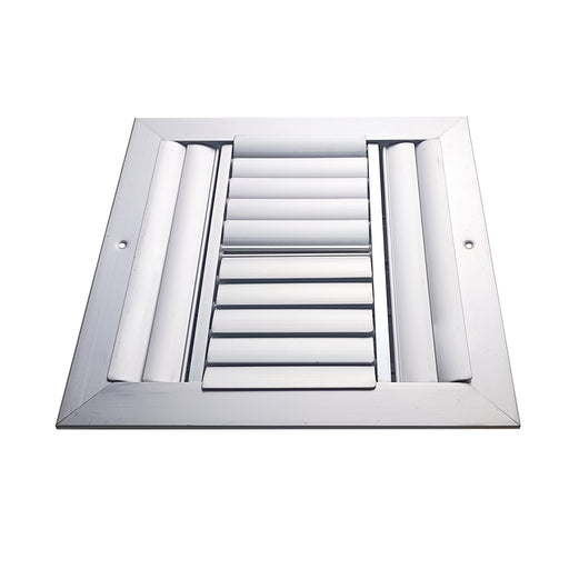 Difusor Aluminio D 4V Con Control 12" X 12" Venas Curva