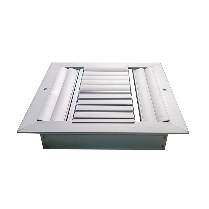 Difusor Aluminio D 4V Con Control 12" X 12" Venas Curva