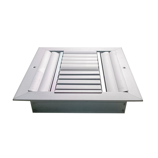 DIFUSOR ALUMINIO D 4V CON CONTROL 12" x 12" VENAS CURVA