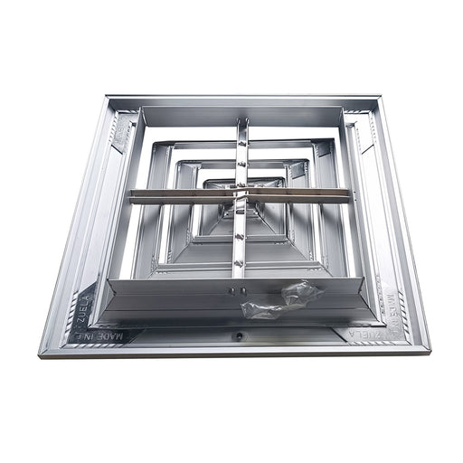 Difusor Aluminio E 4V Sin Control 14" X 14" Venas Recta