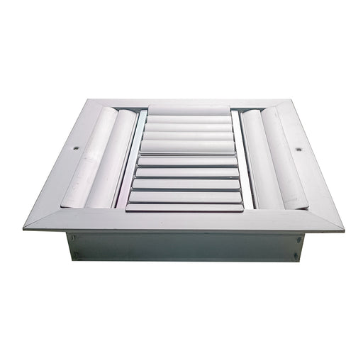 Difusor Aluminio E 4V Con Control 14" X 14" Venas Recta