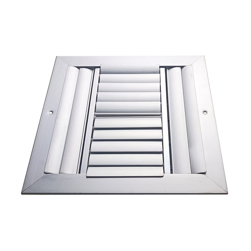 Difusor Aluminio E 4V Con Control 14" X 14" Venas Recta