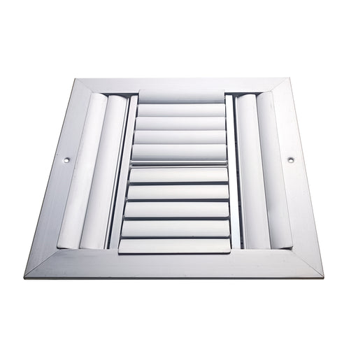 Difusor Aluminio G 4V Con Control 18" X 18" Venas Recta