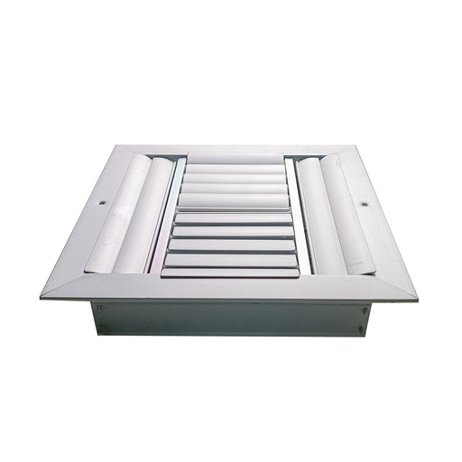 Difusor Aluminio G 4V Con Control 18" X 18" Venas Recta