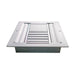 DIFUSOR ALUMINIO H 4V CON CONTROL 20" x 20" VENAS RECTA