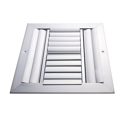 Difusor Aluminio H 4V Sin Control 20" X 20" Venas Recta