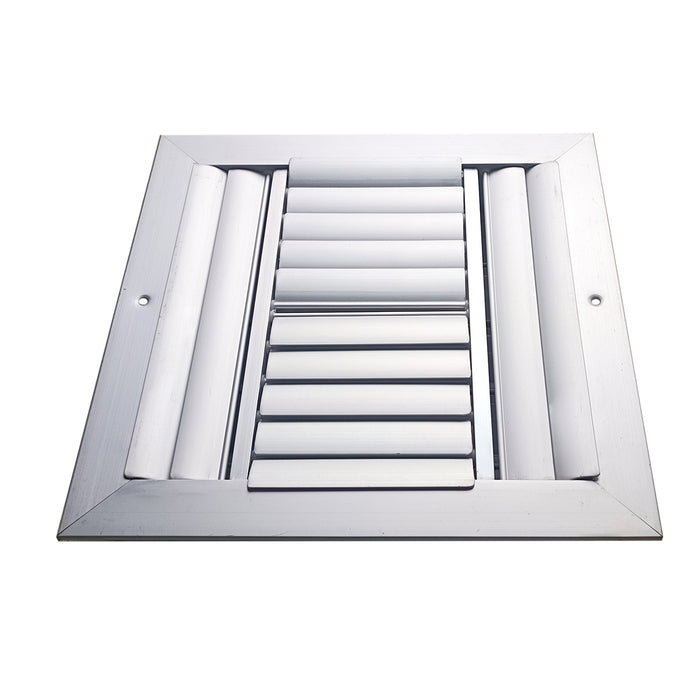 Difusor Aluminio H 4V Sin Control 20" X 20" Venas Recta