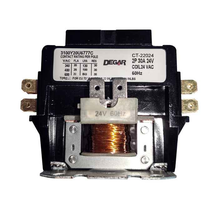 CONTACTOR E 2x30Ax24V GCPD-2-30-024 DEGAR