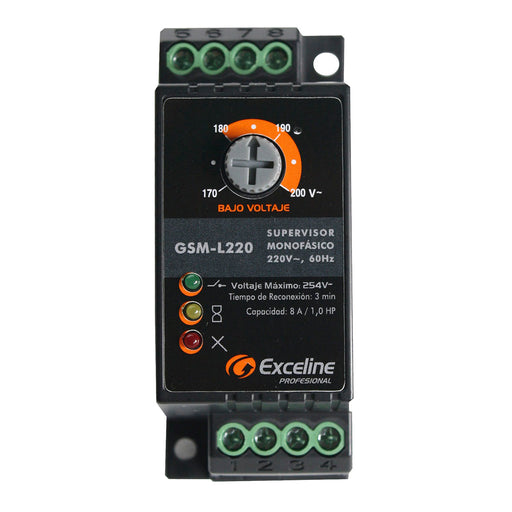 Protector Contactor Ajuste Bajo Voltaje Regleta 220V/1F Gsm-L220 Gente