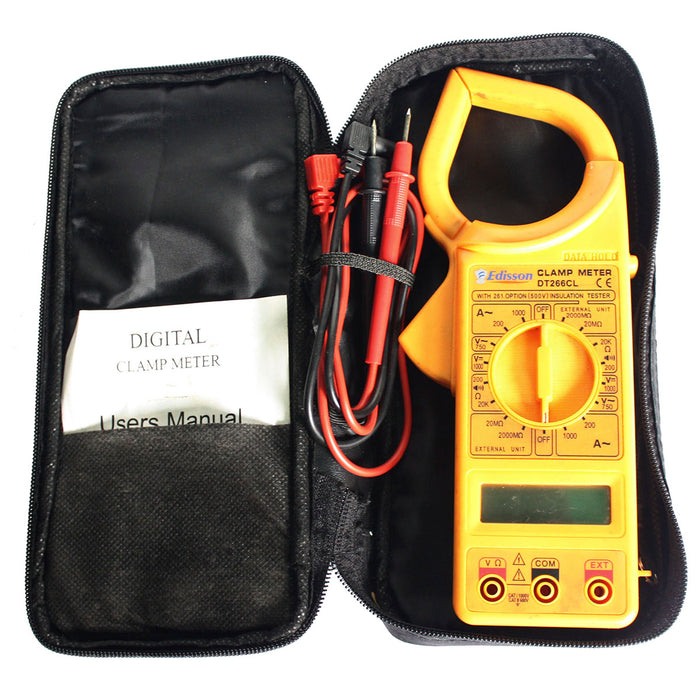 Voltiamperimetro Digital 1000A Dt266Cl Edisson