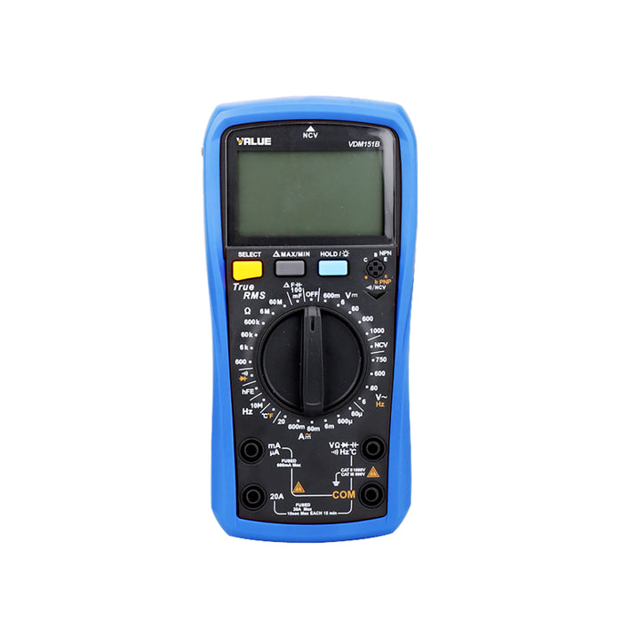 Multimeter Digital (Cap, Volt, Amp, Temp) Vdm151B Value