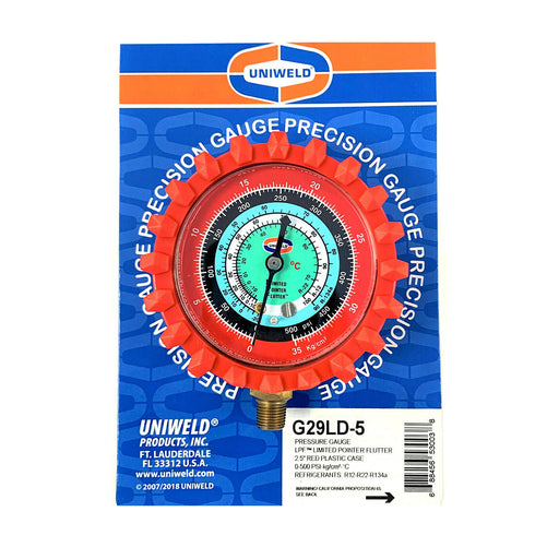Reloj  Manometro 2.5" Alta R22/R134/R404 G29Ld Uniweld