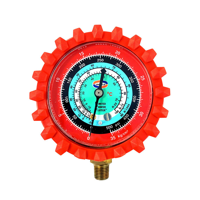 RELOJ  MANOMETRO 2.5" ALTA R22/R134/R404 G29LD UNIWELD