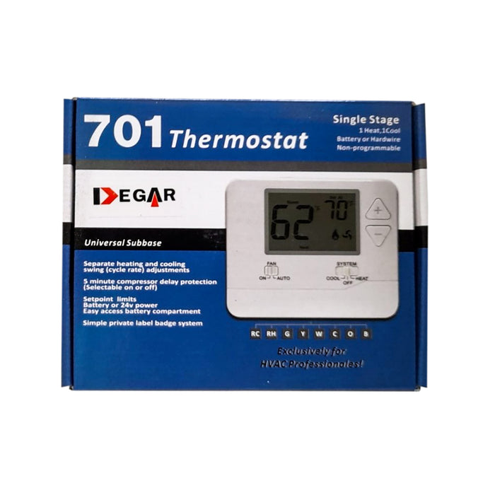 TERMOSTATO  DIGITAL 1 ETAPA  NO PROGRAMABLE TH-AND124 DEGAR